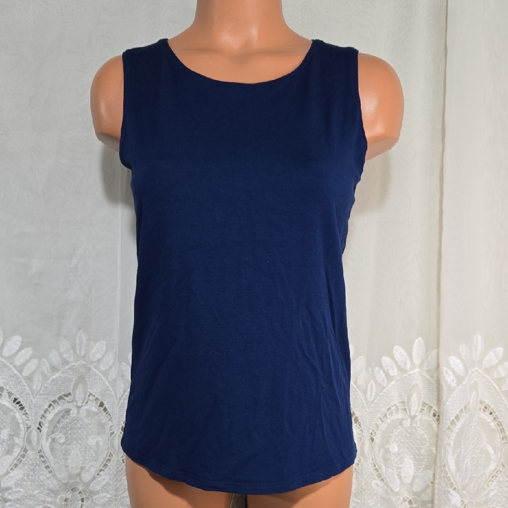 Eileen Fisher Blue Tank Top Sz X-Small